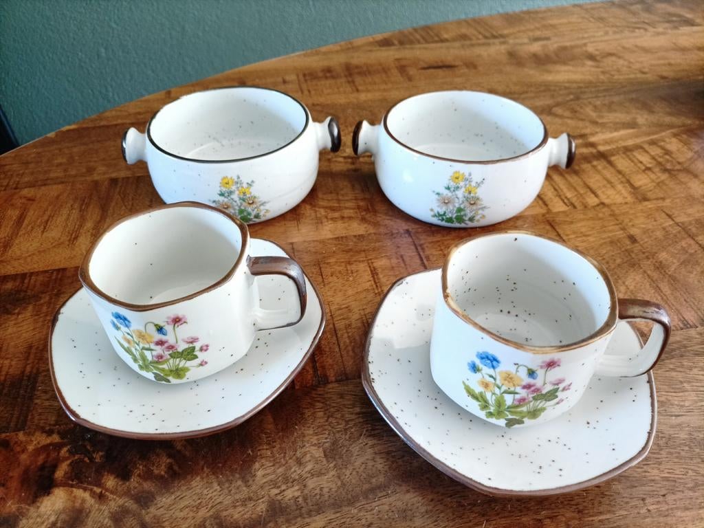Vintage Wild Flowers set, Ophalen of Verzenden