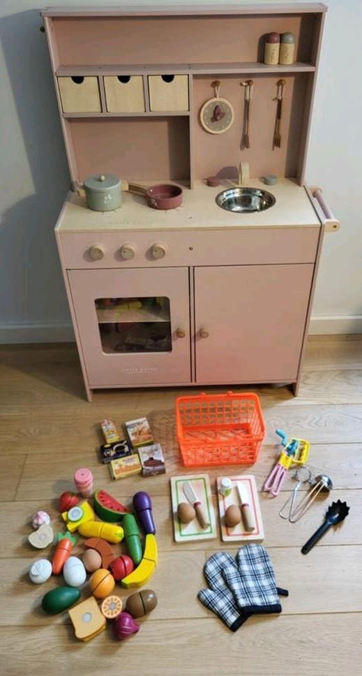 Little Dutch Speelkeuken - Compleet met extra's!, Kinderen en Baby's, Speelgoed | Speelkeukens, Ophalen, Zo goed als nieuw, Hout