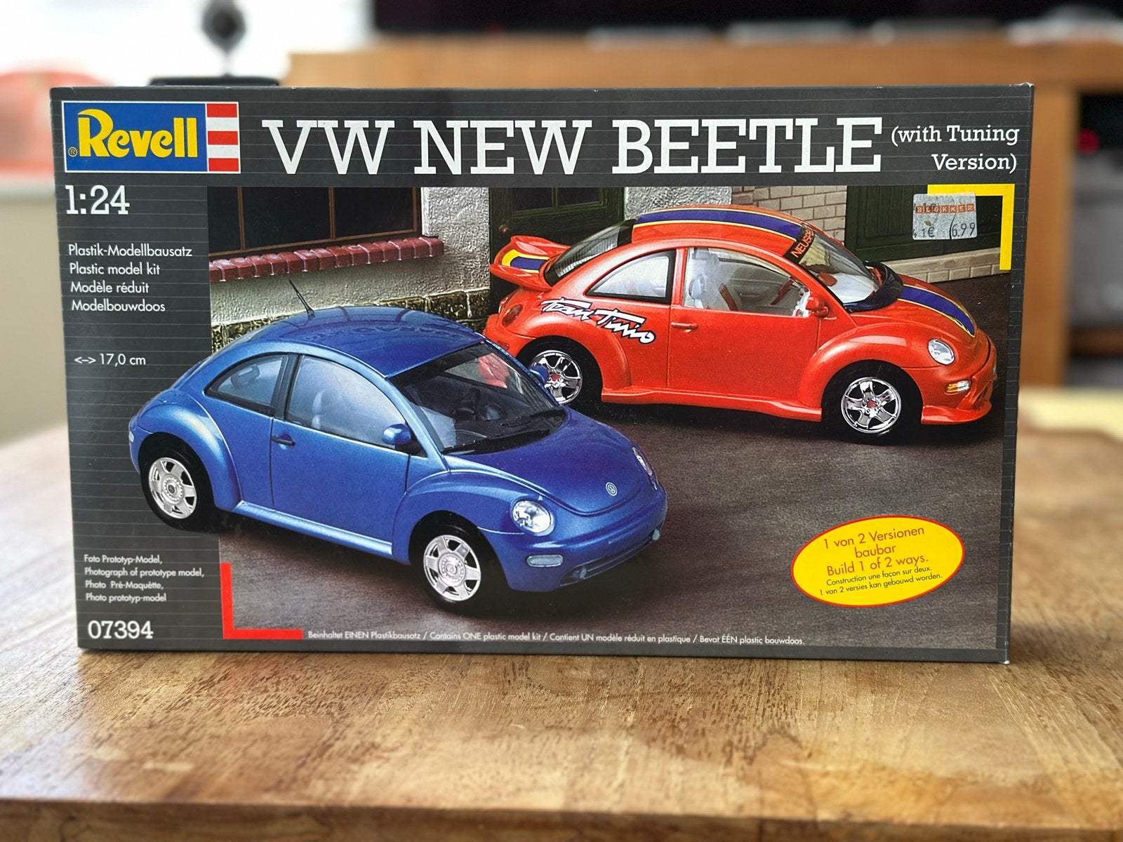 Revell VW New Beetle (with Tuning Version) 1:24 modelbouw, Ophalen of Verzenden, Nieuw, Auto, Revell