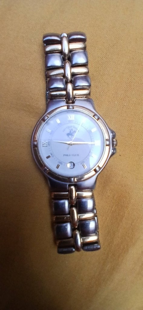 Beverly Hills Polo Club horloge -zilver goud kleurig vrouwen, Staal, Gebruikt, Polshorloge, Zilver