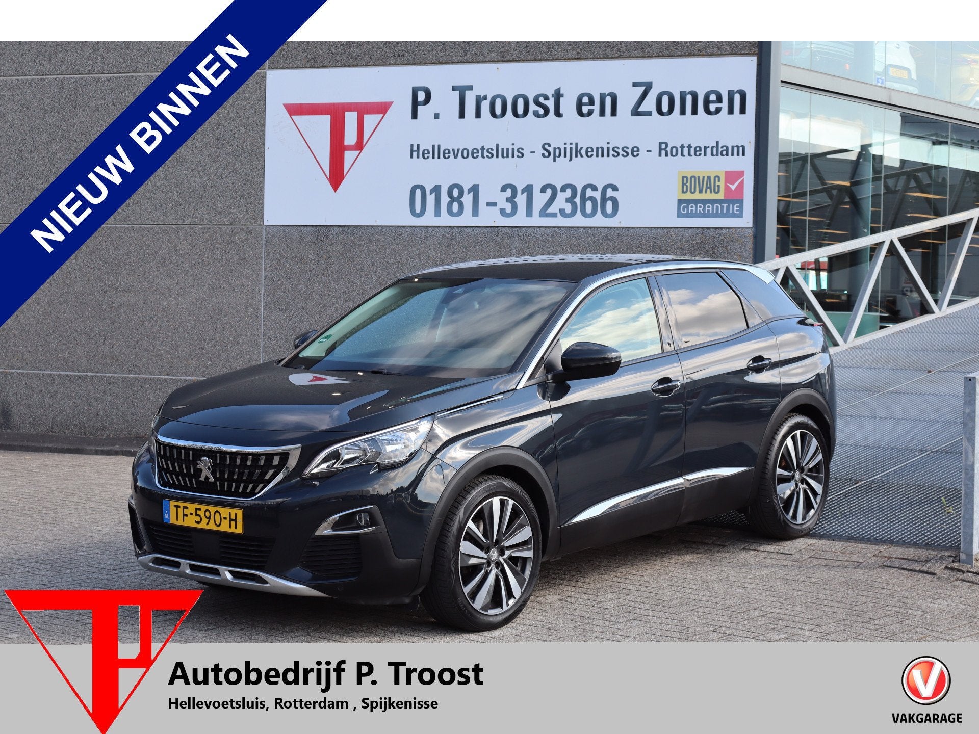 Peugeot 3008 1.2 PureTech Blue Lease Premium 360 graden came, Gebruikt, 1199 cc, Leder en Stof, Origineel Nederlands