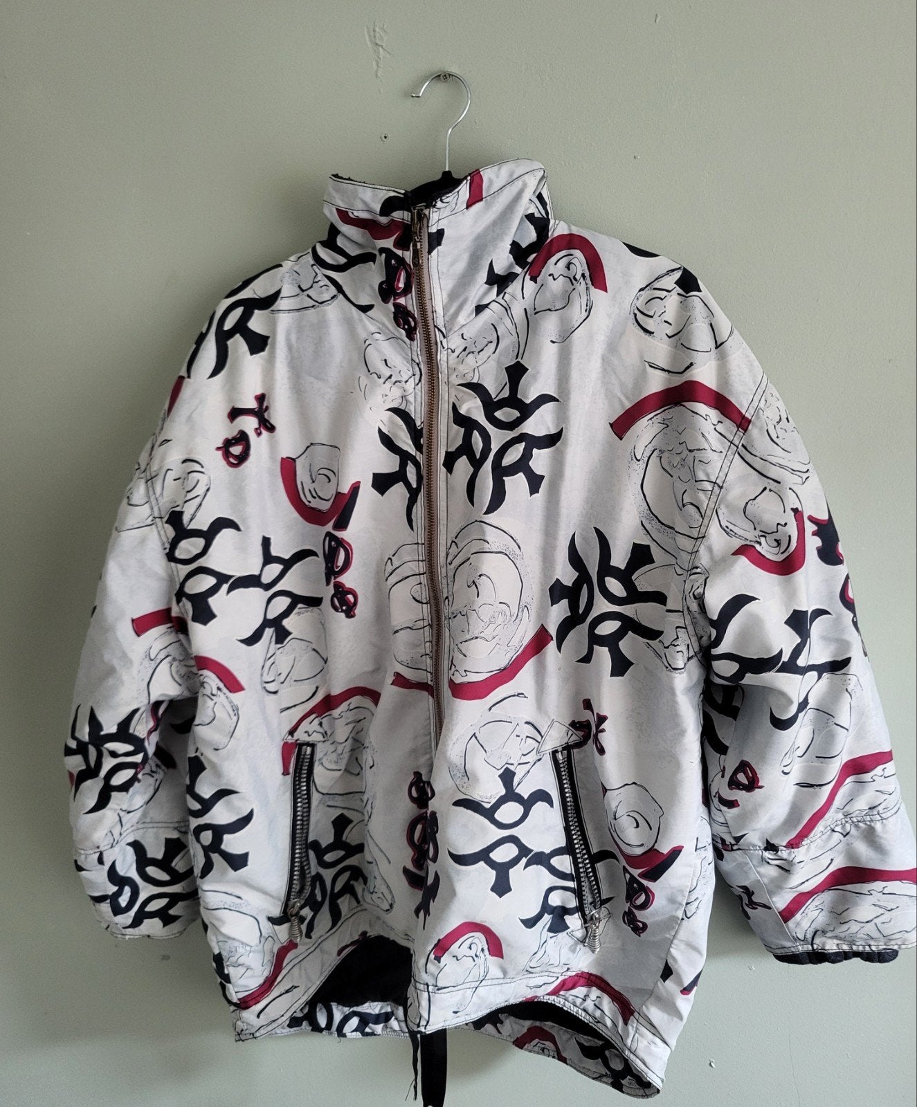 Vintage Skilltec ski-jas winterjas heren maat S retro, Verzenden, Skilltec, Jack, Gedragen