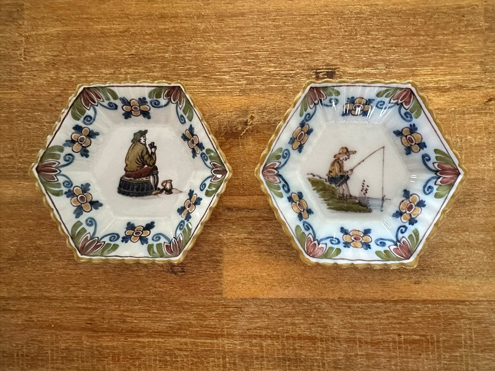 Tichelaar Makkum handbeschilderde wandbordjes, Ophalen of Verzenden
