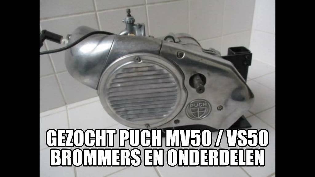 gezocht PUCH MV50 VS50 DS50 Monza TOMOS 2L 3L 4L brommers, Fietsen en Brommers, Ophalen, Gebruikt, Puch MV VS MS DS Monza tomos 2L 3L 4L