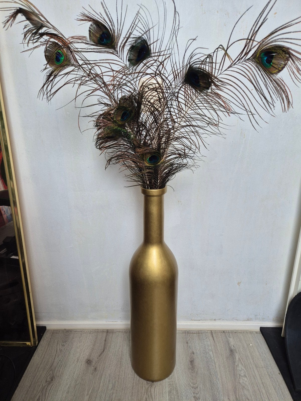 Grote gouden vaas 75cm, Ophalen of Verzenden