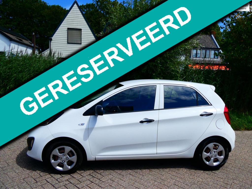 Kia Picanto 1.0 CVVT 5-deurs Airco 2e eig. Trekhaak Hoge ins, Voorwielaandrijving, Euro 5, Stof, Gebruikt