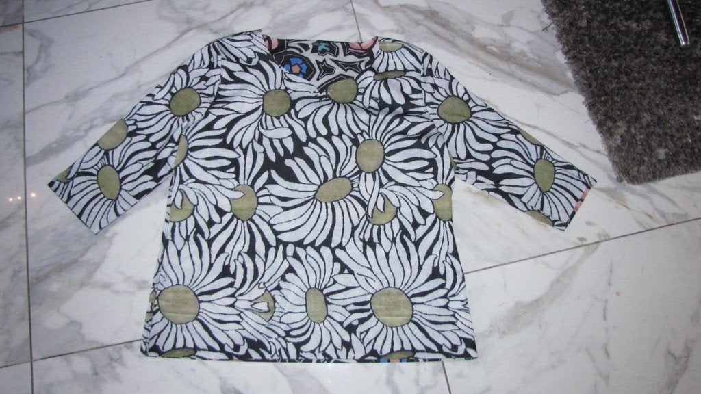 46 LIZZY & CO reversibel shirt, Kleding | Dames, Tops, Overige kleuren, Maat 46/48 (XL) of groter, Ophalen of Verzenden, Zo goed als nieuw