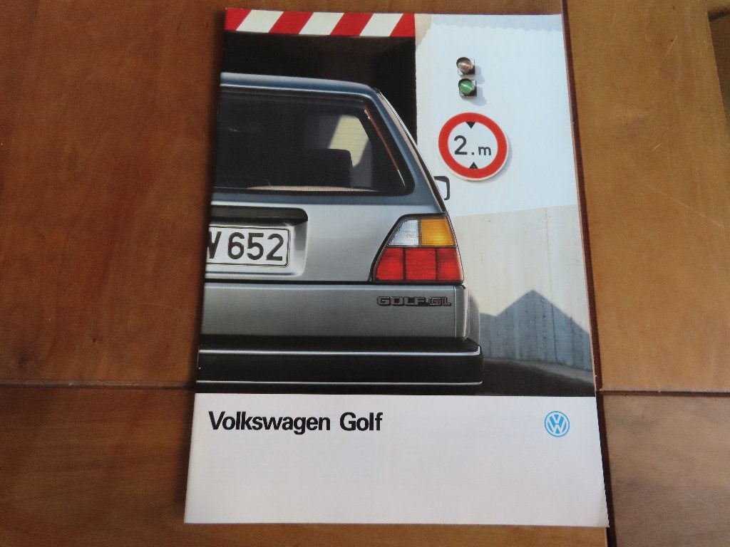Folder Volkswagen Golf, VW Golf GT, Golf GTD 1986, Volkswagen, Ophalen of Verzenden, Zo goed als nieuw, Volkswagen