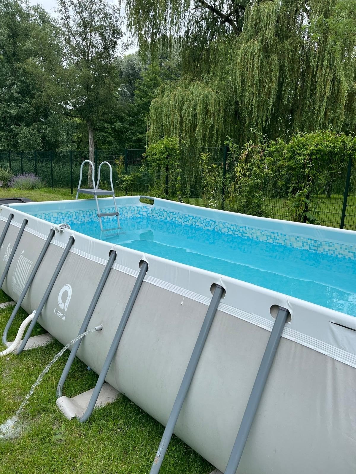 Zwembad Intex 400x200x100 met zoutwatersysteem, Tuin en Terras, Ophalen