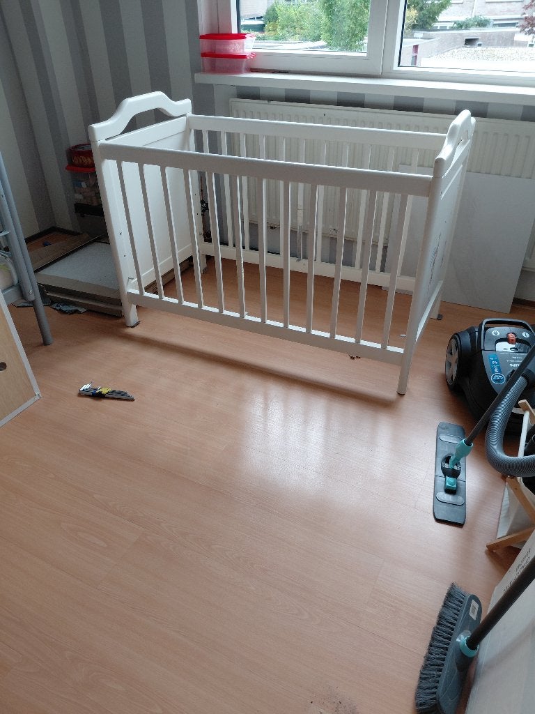 babybedje en commode, Ophalen, Gebruikt, Minder dan 140 cm, Minder dan 70 cm