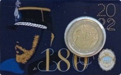 Coincard San Marino 2022 - Gendarmeria, Postzegels en Munten, Munten | Europa | Euromunten, Ophalen of Verzenden, San Marino, 2 euro