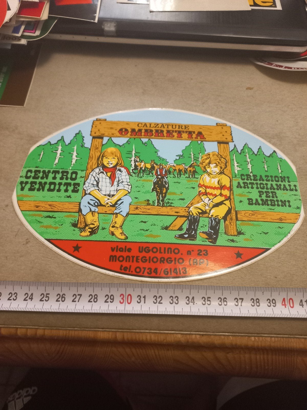 Vintage Calzature Ombretta Sticker - Kinderschoenen, Ophalen of Verzenden, Gebruikt