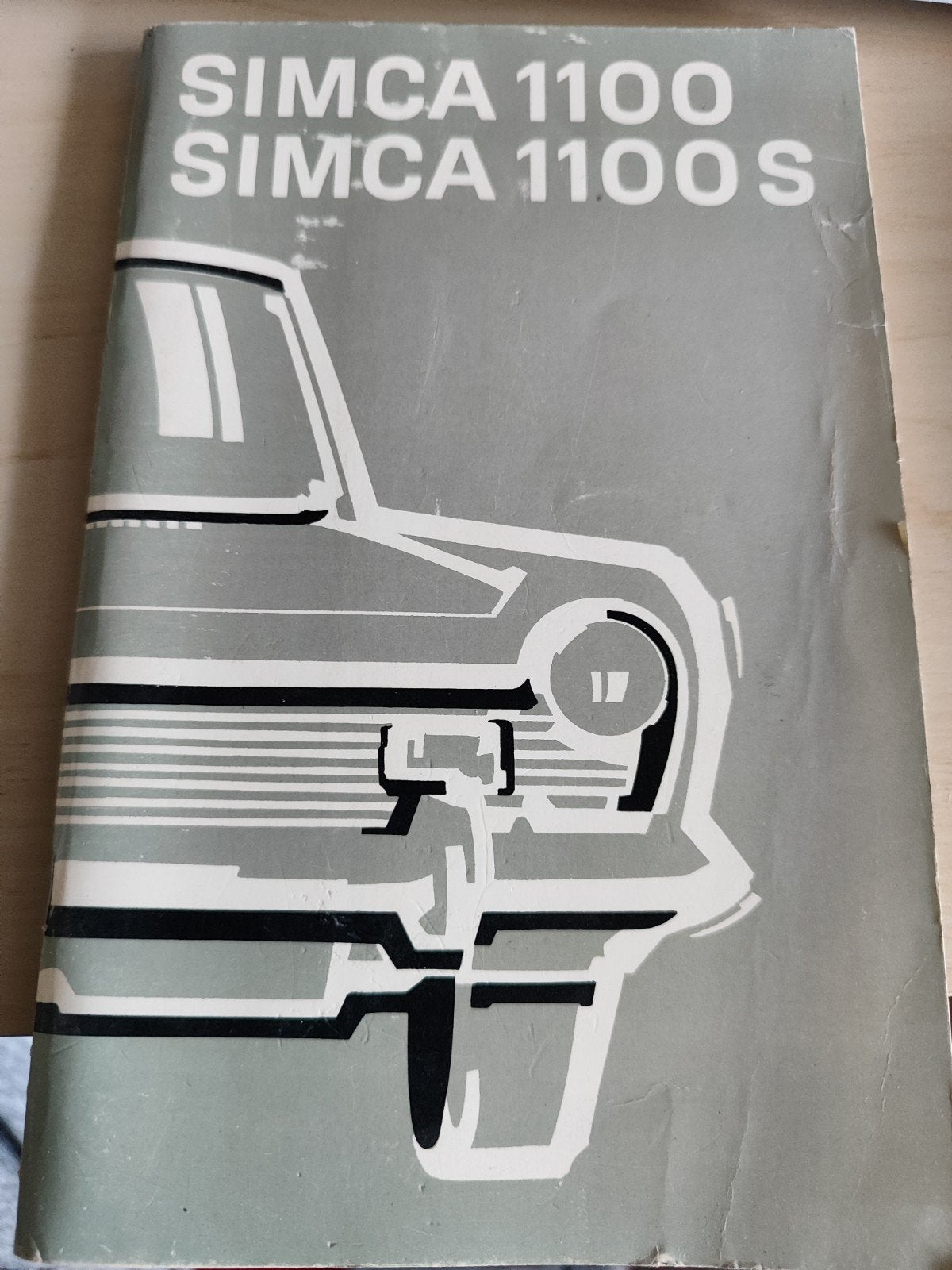 Simca 1100 / 1100 S Gebruikershandleiding, Auto diversen, Ophalen of Verzenden