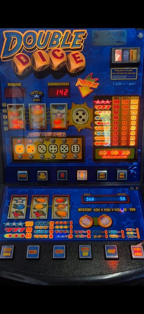 GEZOCHT LINT VAN EEN DOUBLE DICE ERREL V12 CABINET, Verzamelen, Ophalen, Gebruikt