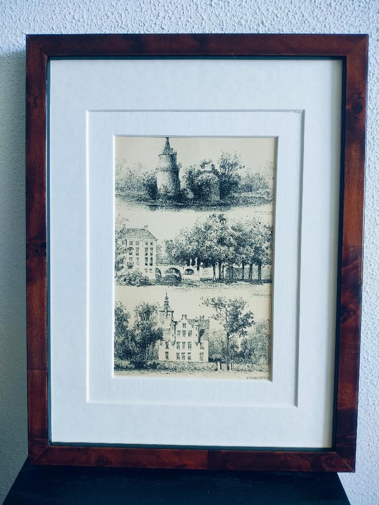Craandijk Litho Duurstede Amerongen Zuilenstein 1880 (61), Ophalen of Verzenden