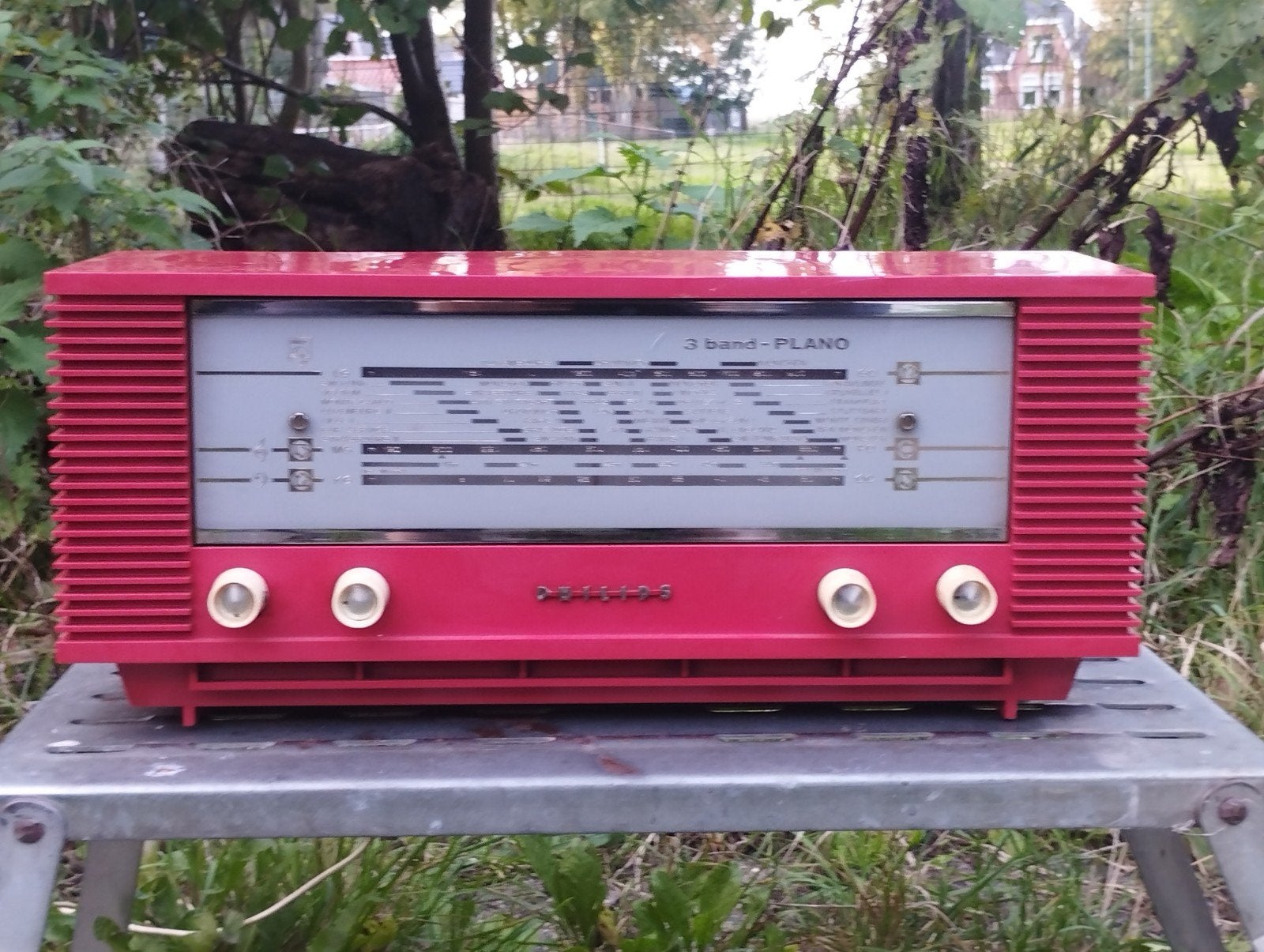Philips 3-band Plano Radio - Defect, Ophalen of Verzenden, Niet werkend, Radio