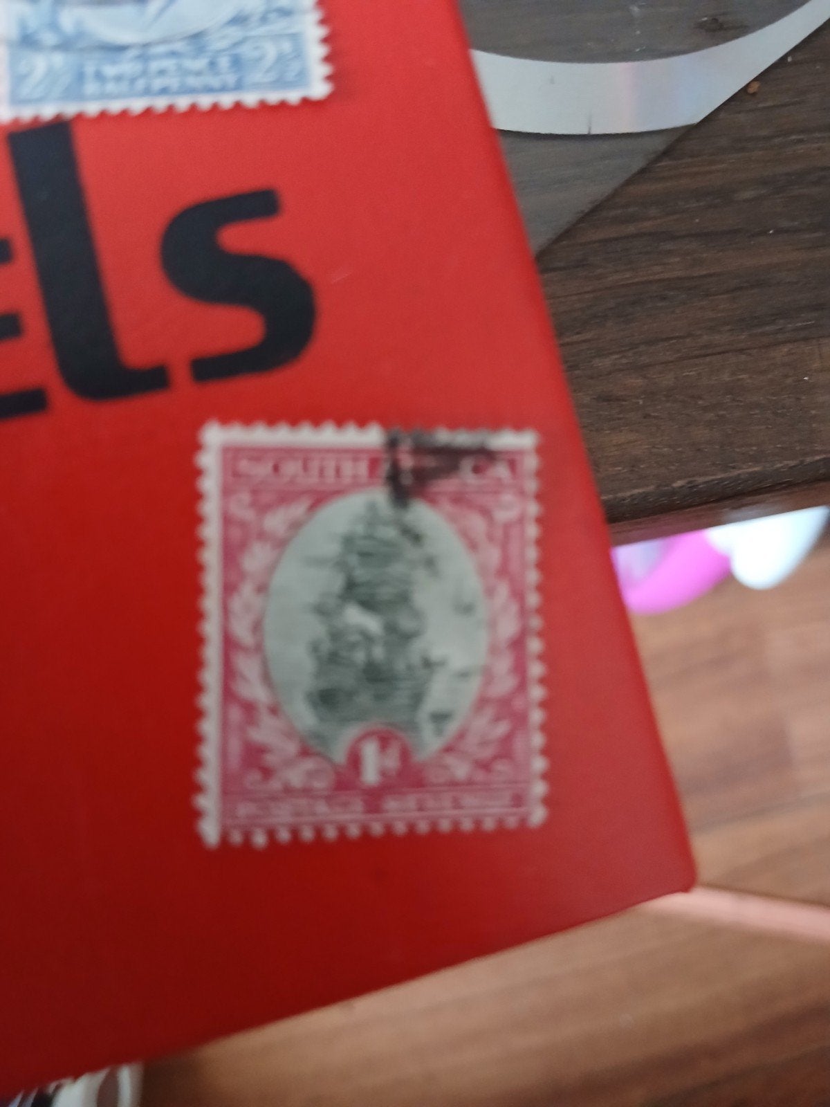 Zuid-Afrika 1d postzegel met schip, gestempeld, Ophalen of Verzenden, T/m 1940, Gestempeld