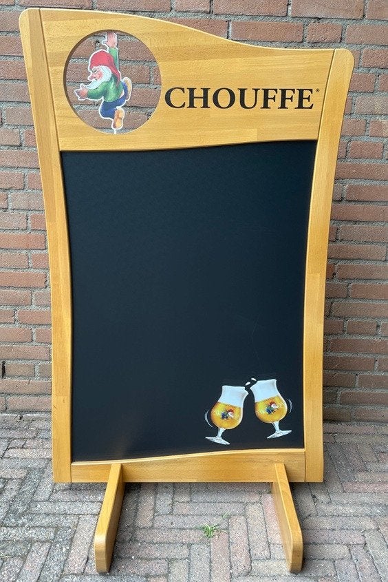 La chouffe straatbord, Ophalen, Nieuw, Reclamebord, Plaat of Schild, Overige merken