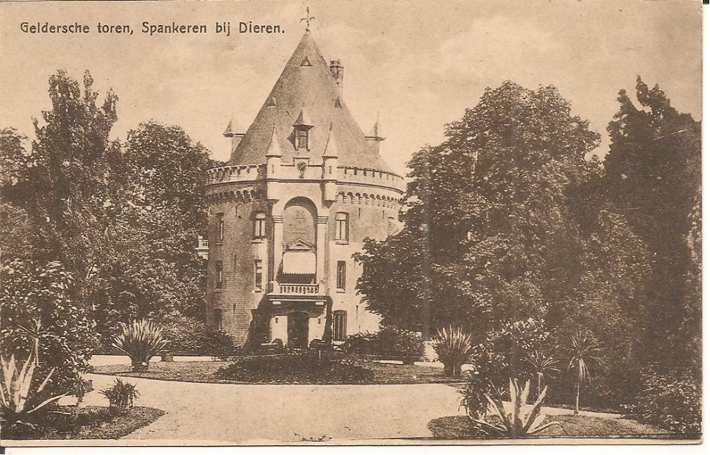 Oude ansichtkaart Gelderse Toren, Spankeren bij Dieren, Verzamelen, Ophalen of Verzenden, 1920 tot 1940, Ongelopen, Gelderland
