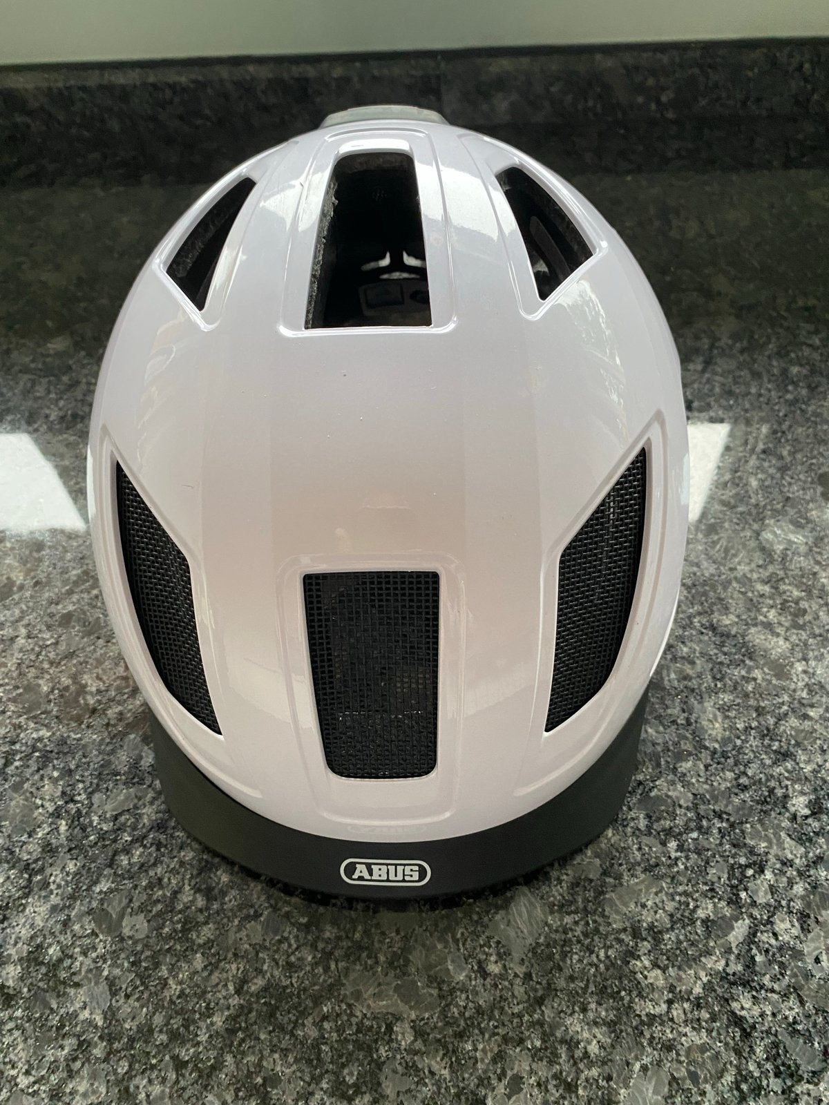 ABUS Hyban 2.0 Fietshelm - Polar White - Maat L (56-61), Ophalen of Verzenden, Zo goed als nieuw, L, Heer of Dame