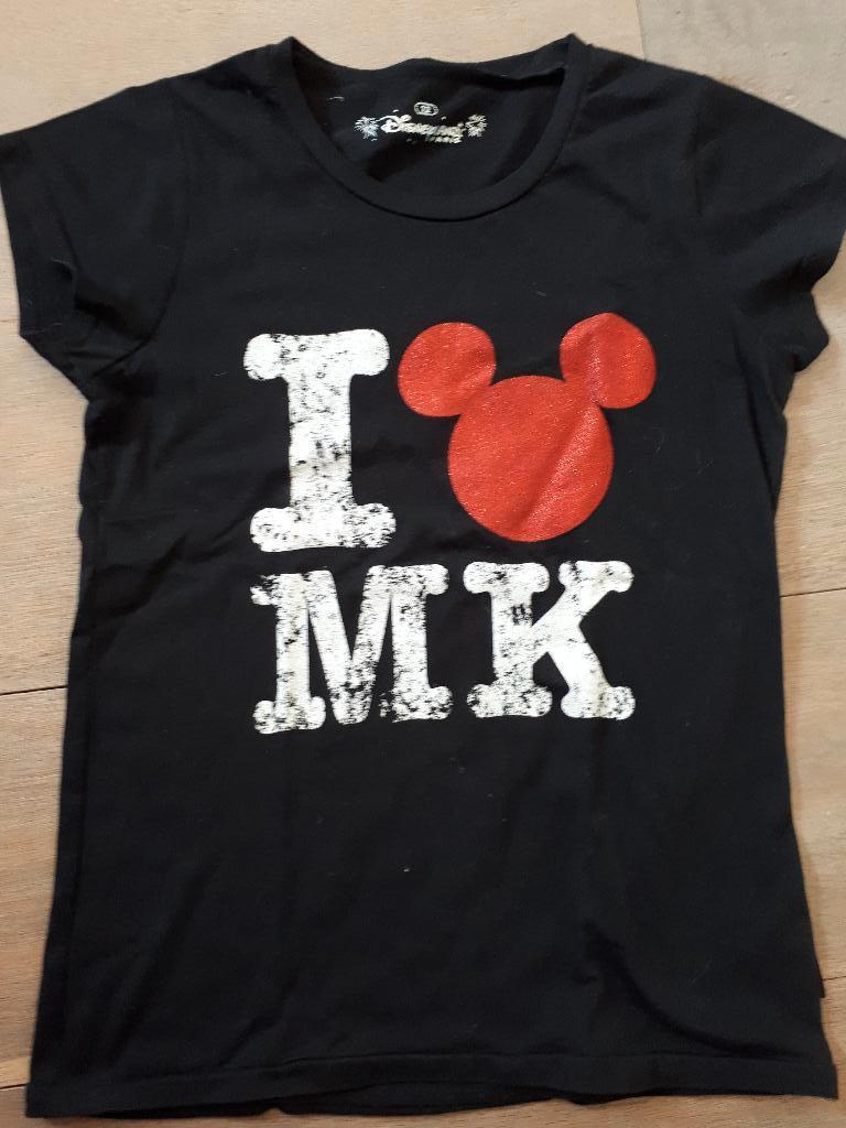 Zwart Shirt van Mickey Mouse, Disney, Jongen of Meisje, Ophalen of Verzenden, Zo goed als nieuw
