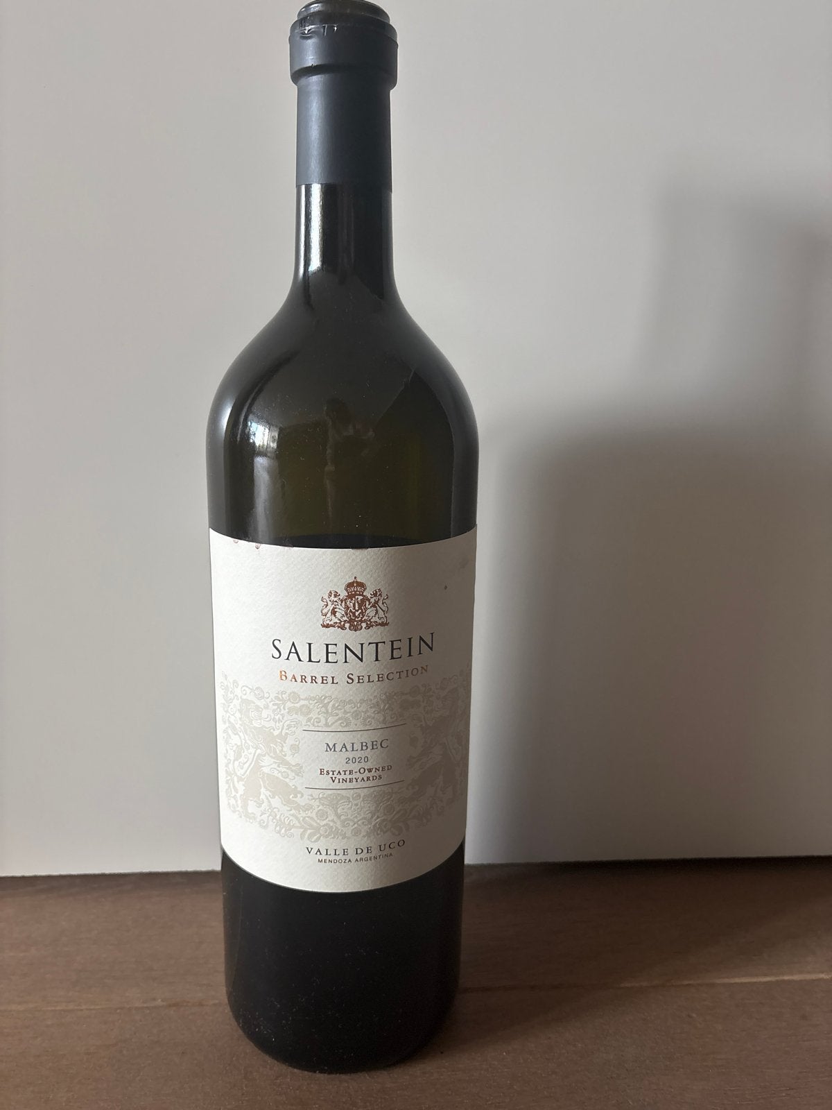 Lege Salentein Malbec - 2020 - 3 ltr Jeroboam fles, Ophalen, Gebruikt, Zuid-Amerika, Rode wijn