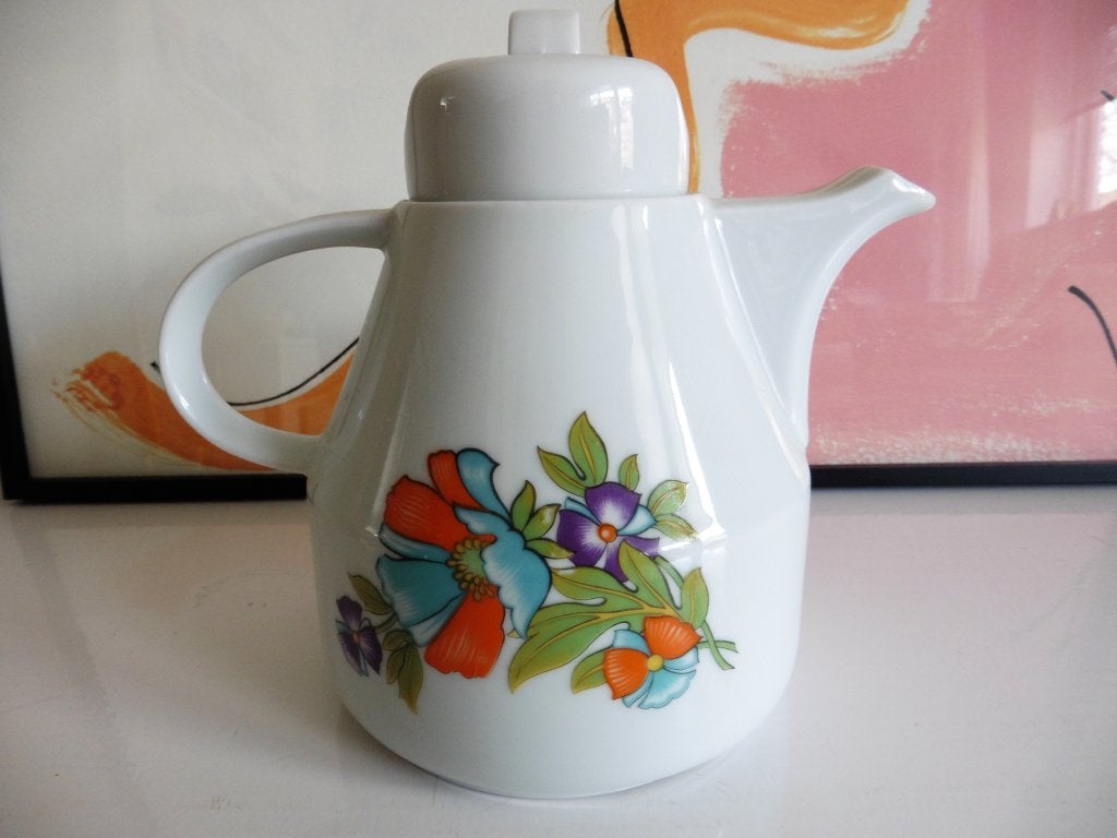 Theepot Bareuther Bavaria Germany retro vintage, Gebruikt, Overige merken, Overige typen, Ophalen of Verzenden