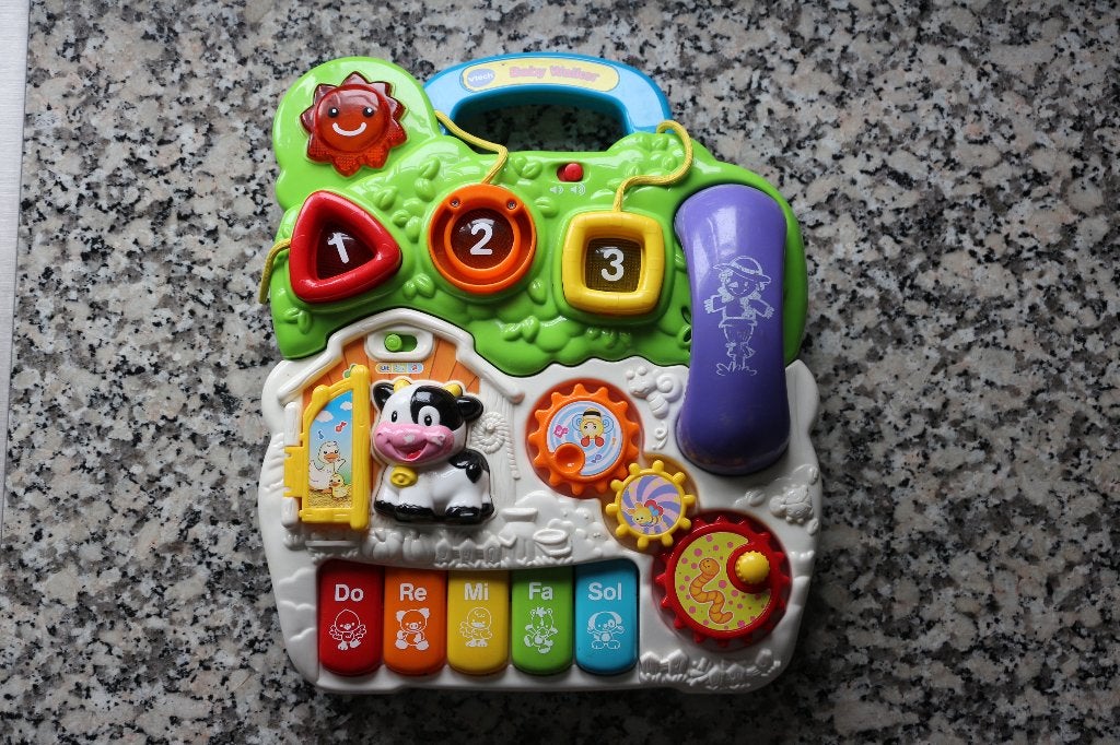 VTech Baby Walker Speelpaneel - Boerderij Thema puzzel, Ophalen of Verzenden, Zo goed als nieuw, Compleet