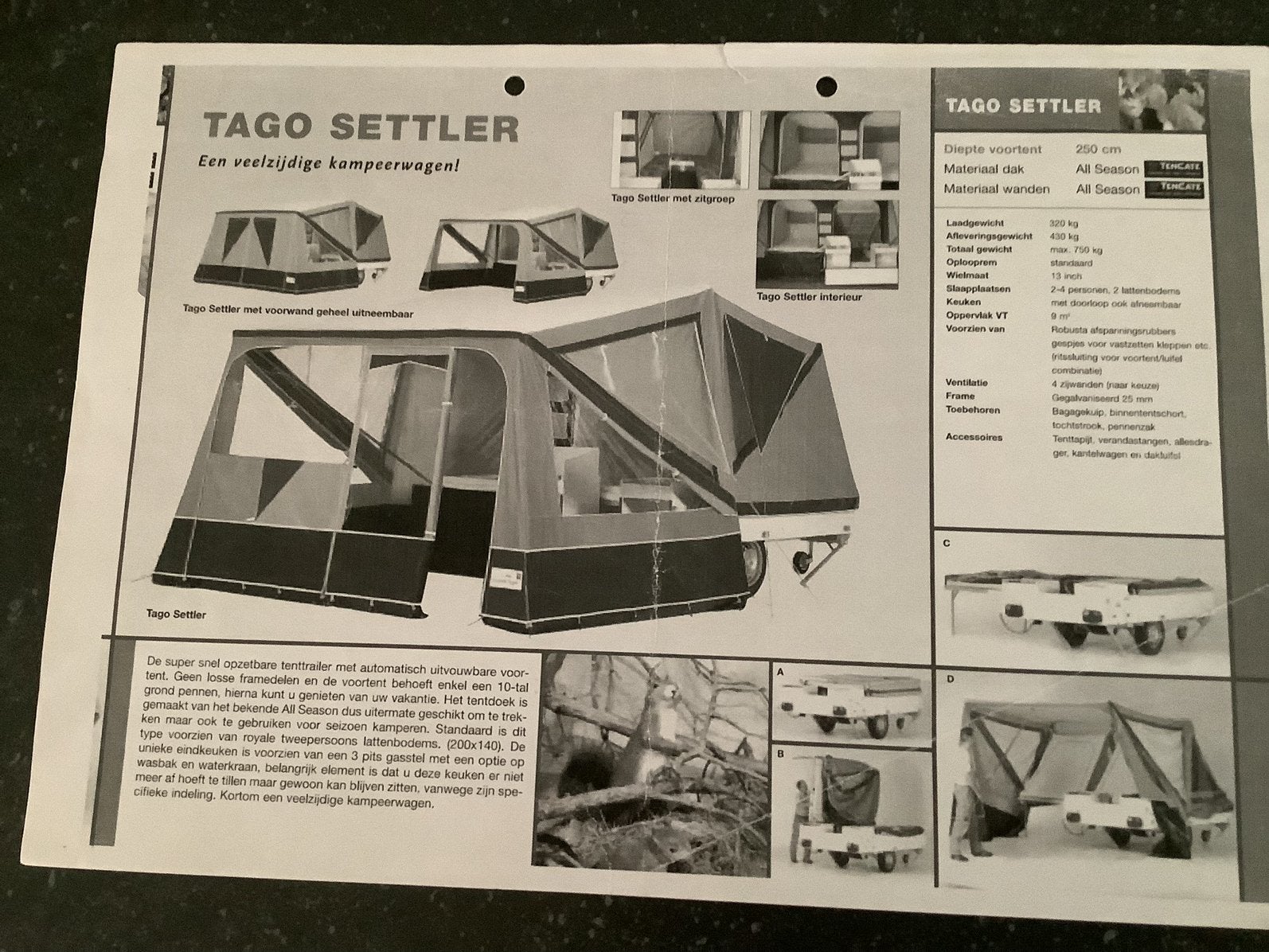 Tago Settler 2006, Caravans en Kamperen, Ophalen of Verzenden