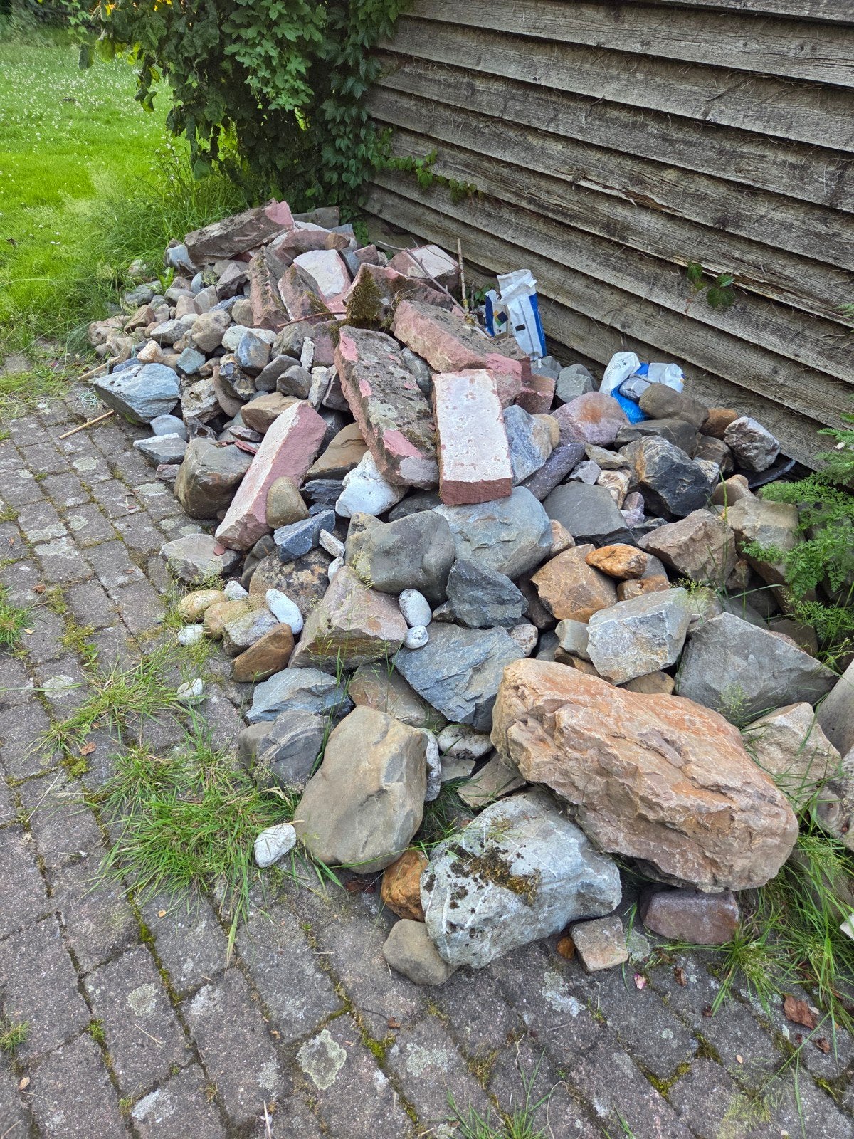 maaskeien en borderstenen, Tuin en Terras, Ophalen, Gebruikt, Overige typen