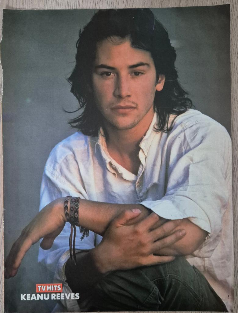 3 mooie posters KEANU REEVES + MOOI MATERIAAL( O.A HITKRANT), Rechthoekig Staand, Ophalen of Verzenden, Zo goed als nieuw, A1 t/m A3