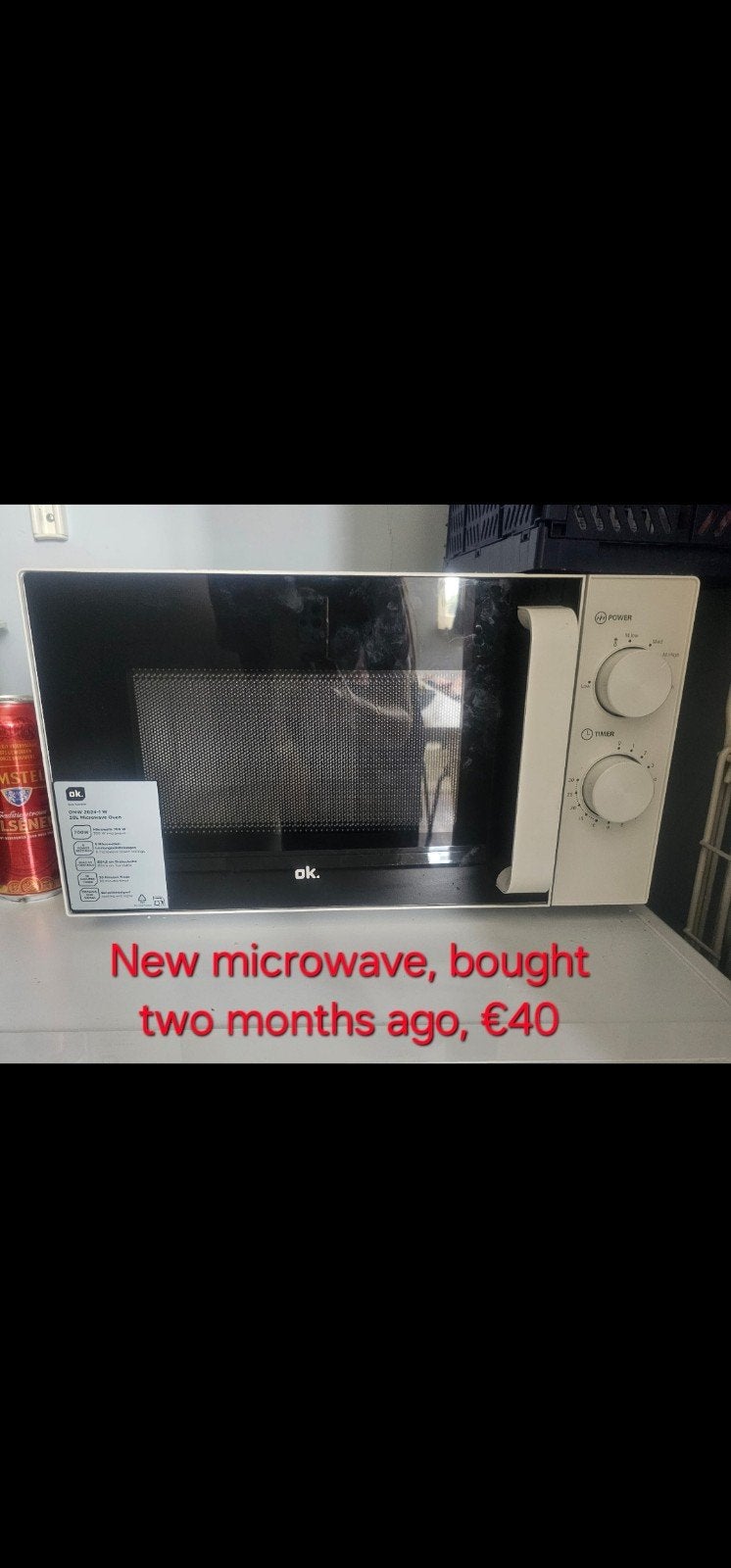 Microwave, Ophalen, Magnetron, Zo goed als nieuw, 45 tot 60 cm