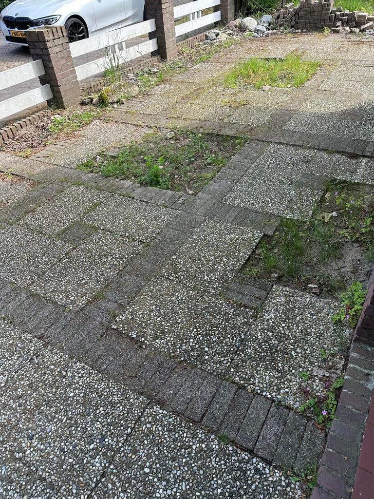 Grindtegels 89 stuks gratis af te halen., Ophalen, Gebruikt, Klinkers, 10 m² of meer