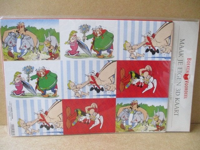 adv10836 asterix 3d kaart maken 1, Ophalen, Asterix en Obelix, Zo goed als nieuw, Overige typen