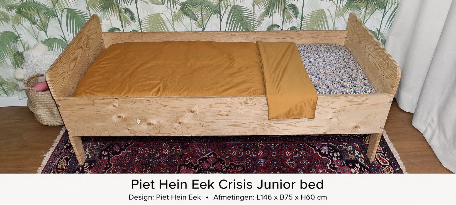 Piet Hein Eek Crisis Junior bed incl. matras, Ophalen, Gebruikt, Eenpersoons, Wit
