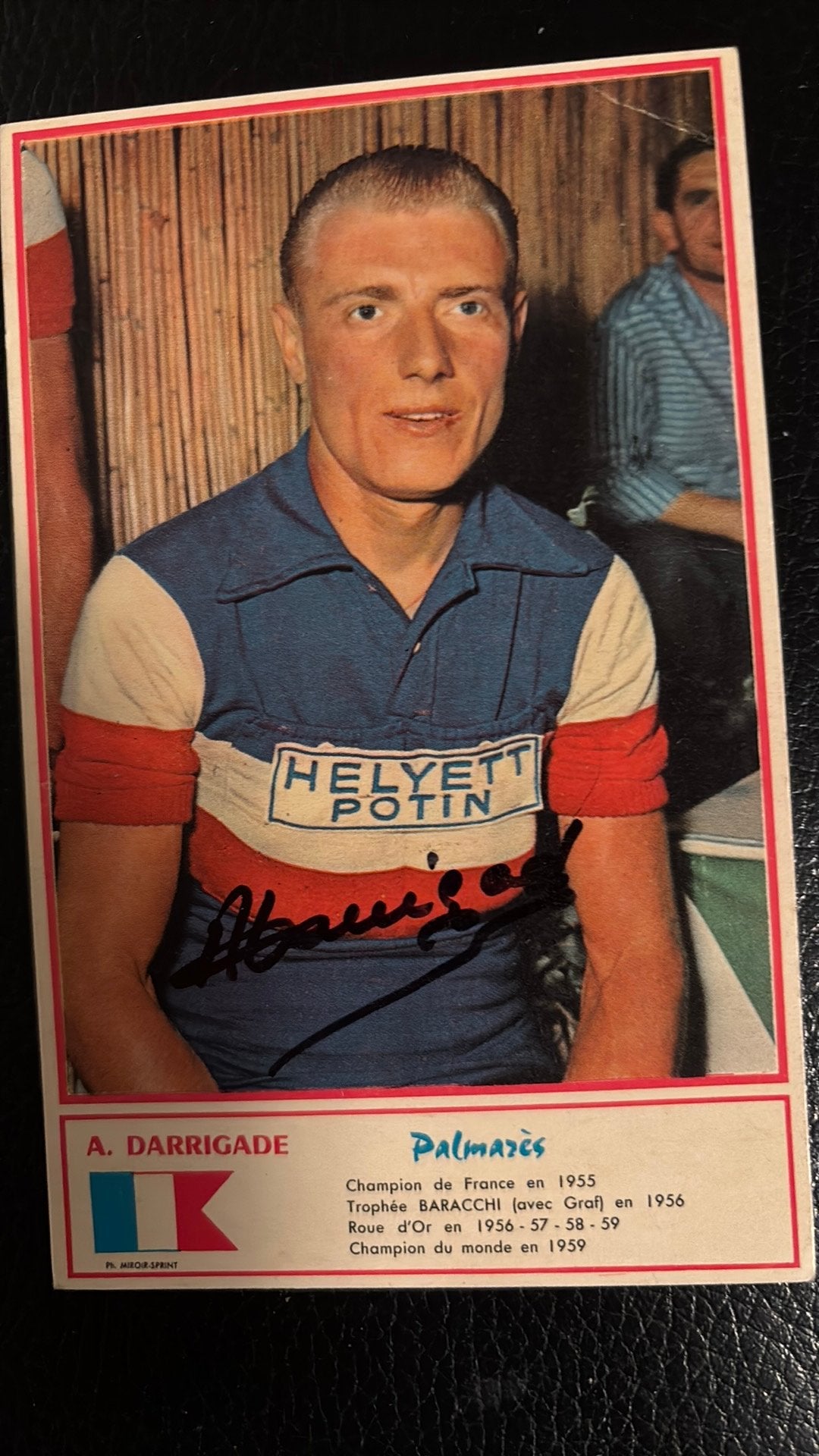 Wielrennen Tour de France ANDRE DARRIGADE ECHTE handtekening, Verzamelen, Verzenden, Gebruikt, Overige sporten, Spelerskaart