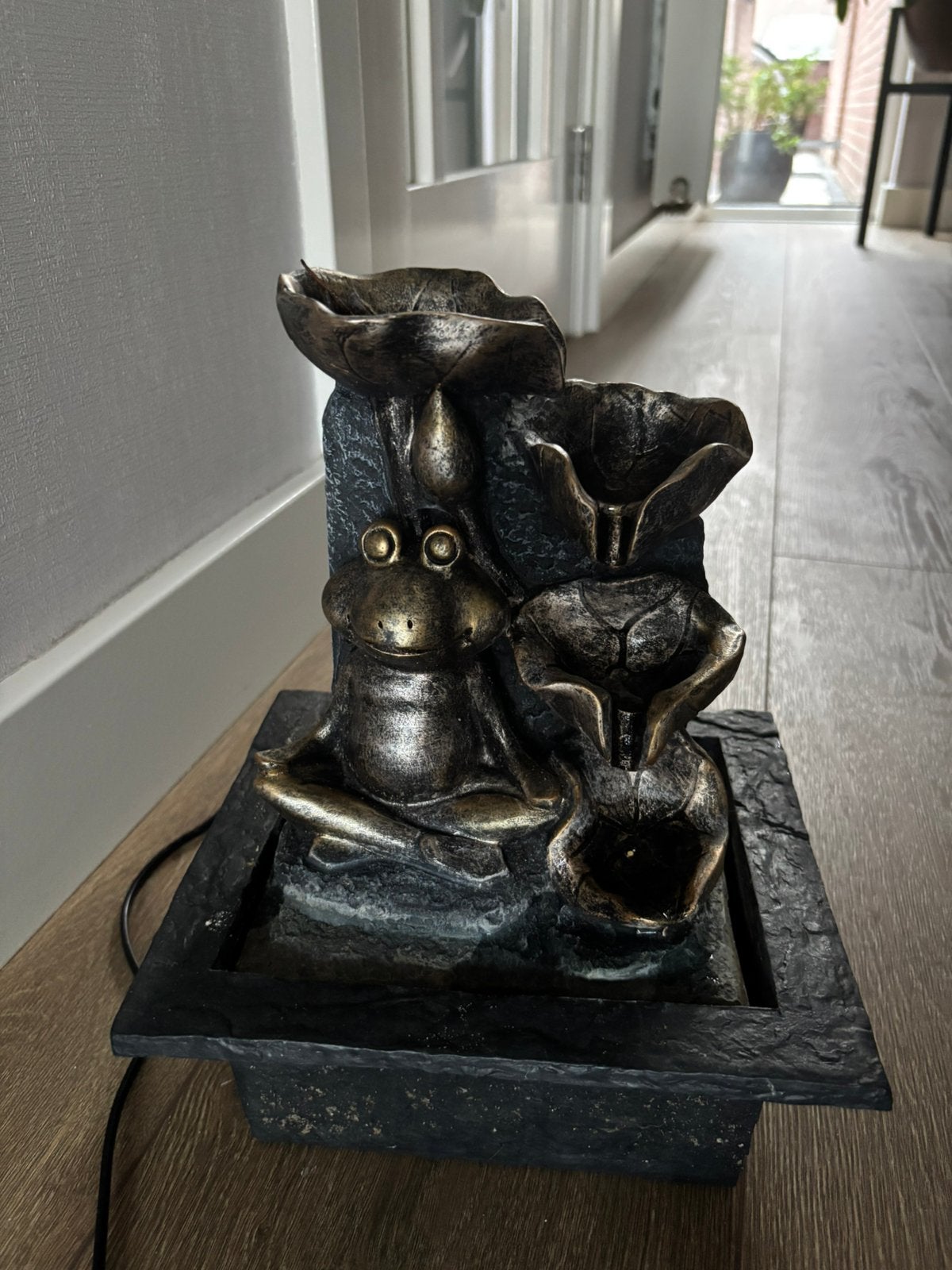 Waterfonteintje kikker, Tuin en Terras, Ophalen of Verzenden, Zo goed als nieuw, Kunststof