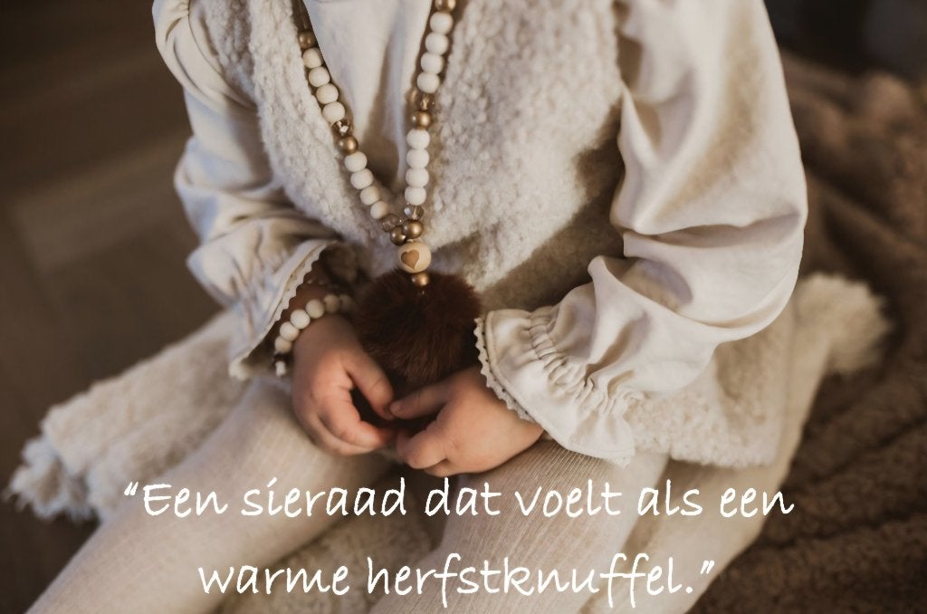 Winter kralenketting peuter / kinderen, Ophalen of Verzenden, Nieuw, Sieraden, Handgemaakt