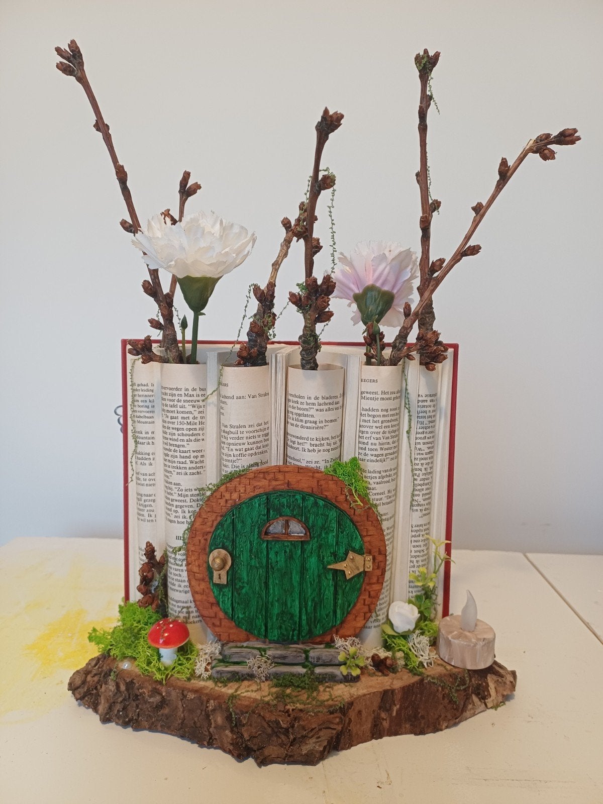 Unieke handgemaakte Hobbitdeur tafeldecoratie, Ophalen