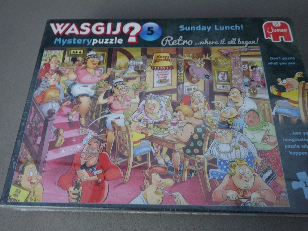 Wasgij Mystery 5 - Zondagse lunch NIEUW, Ophalen, 500 t/m 1500 stukjes, Nieuw