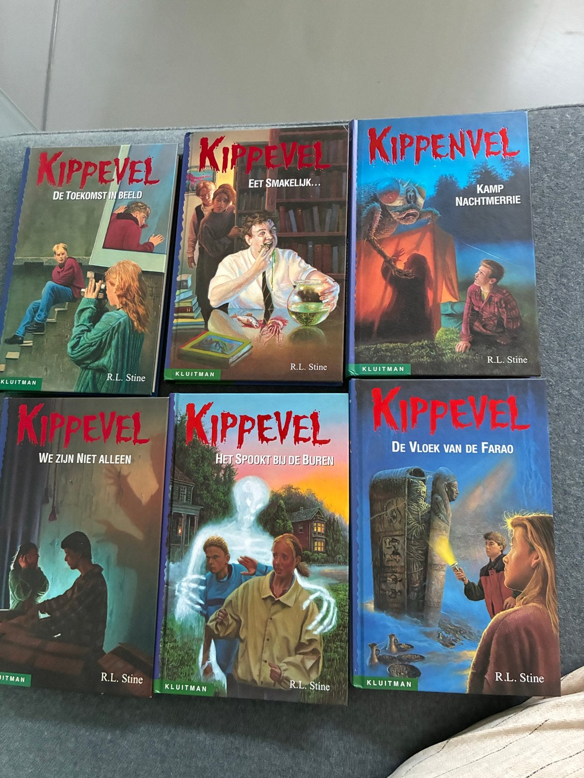 Kippenvel boeken R.L. Stine - 6-delige set, Boeken, Detectives, Ophalen of Verzenden, Gelezen