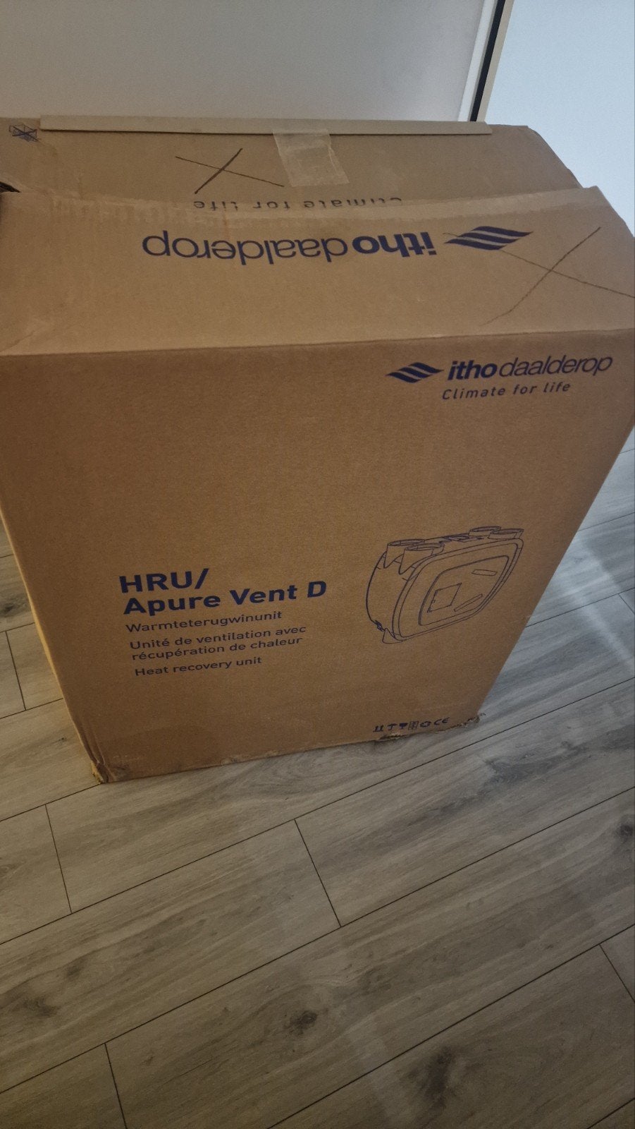 wtw unit Itho Daalderop HRU 350 NIEUW, Ophalen, Nieuw