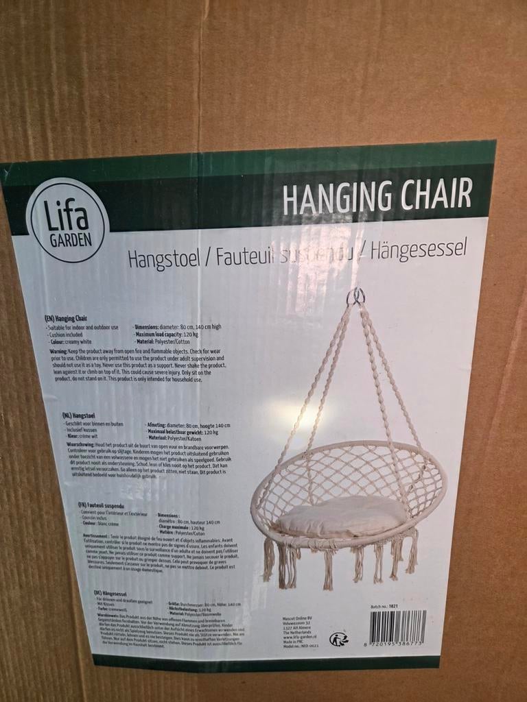 Lifa Garden Hangstoel - Crème Wit - Nieuw in Doos, Ophalen of Verzenden, Nieuw, Binnen