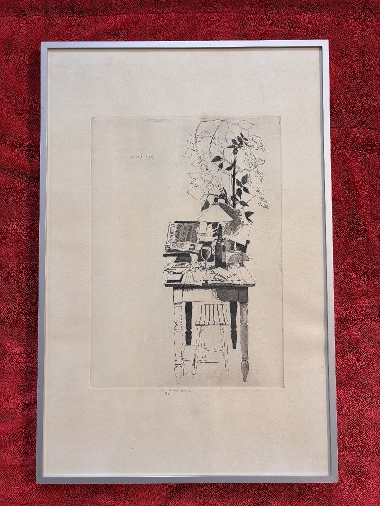 Herman Berserik Originele Ets 1977 | Handgesigneerd (17/30), Antiek en Kunst, Ophalen, 60 cm, Gesigneerd, 39 cm