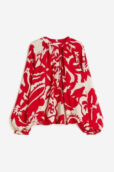 Top/blouse ballon mouwen Maat Xxl, H&M, Verzenden, Blouse of Tuniek, Zo goed als nieuw