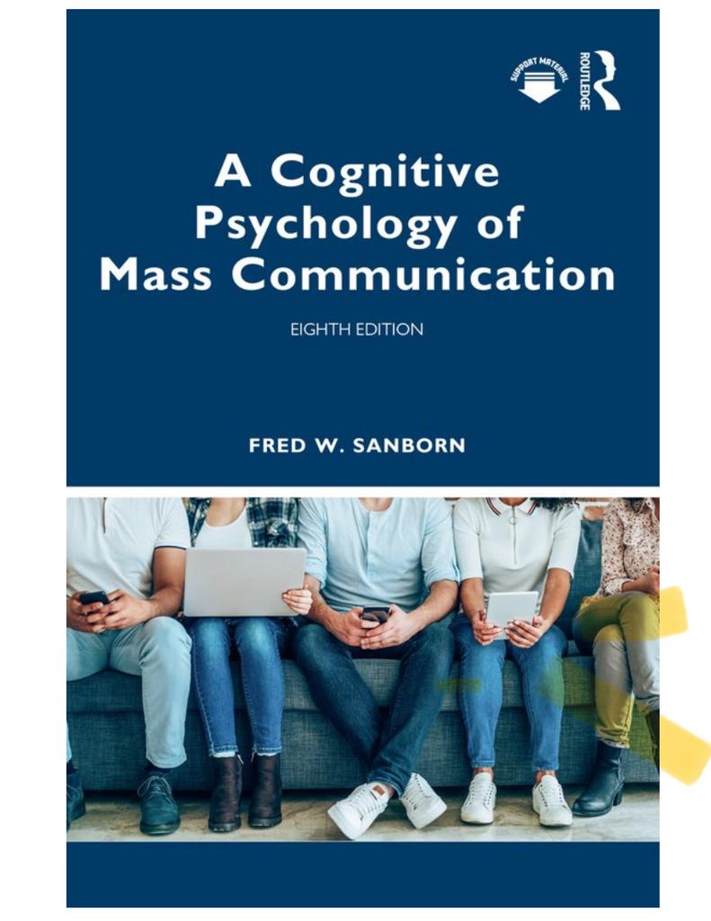 A Cognitive Psychology of Mass Communication - 8e editie, Boeken, Ophalen of Verzenden, Zo goed als nieuw, Cognitieve psychologie