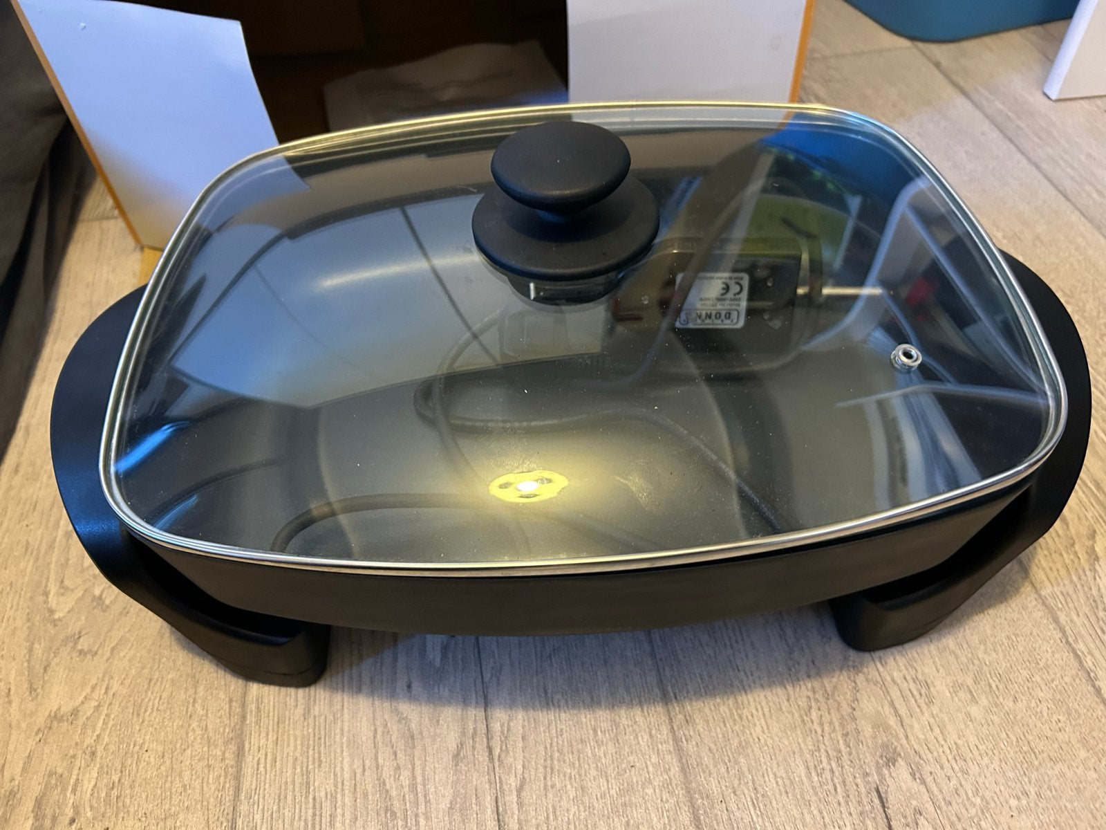 Donna Partypan - Extra diepe elektrische pan 7,5L, Ophalen of Verzenden, Zo goed als nieuw