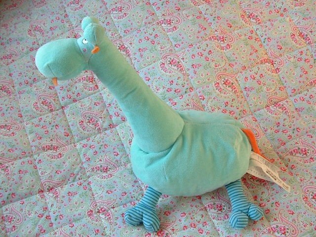 IKEA GIRAFFE BARNSLIG GIRAFF VELOURS ZEEBLAUW MET, Ophalen of Verzenden, Nieuw, Overige typen