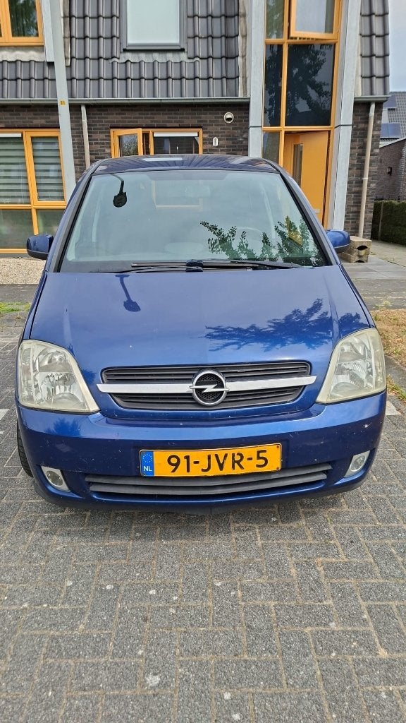 Opel Meriva 2003 Blauw, Auto's, Opel, Stof, 1281 kg, Blauw, 100 pk