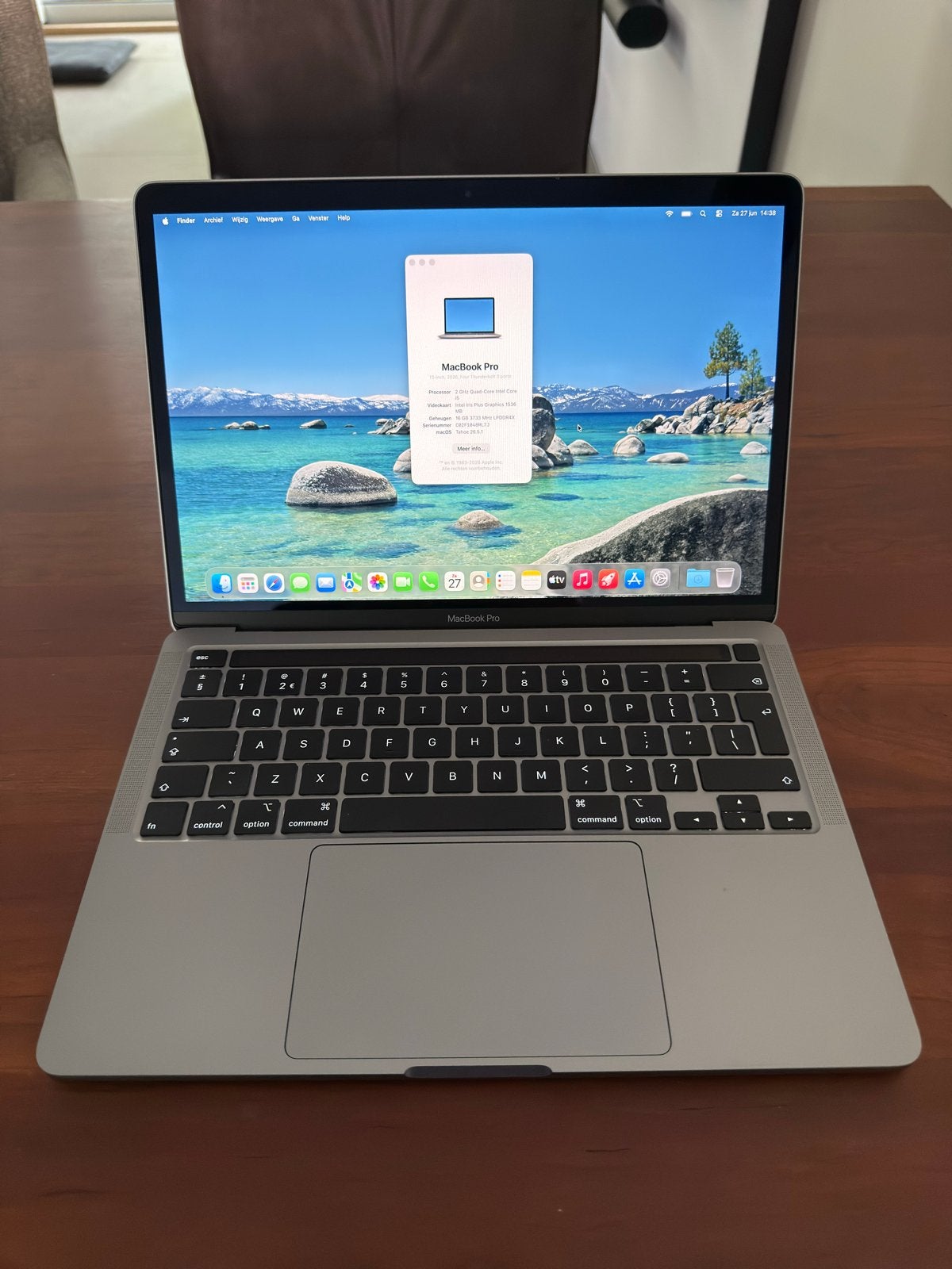 MacBook Pro 13-inch 2020 - 16GB RAM, 1TB SSD, Touchbar, Computers en Software, 1 TB of meer, 2 tot 3 Ghz, Qwerty, 13 inch